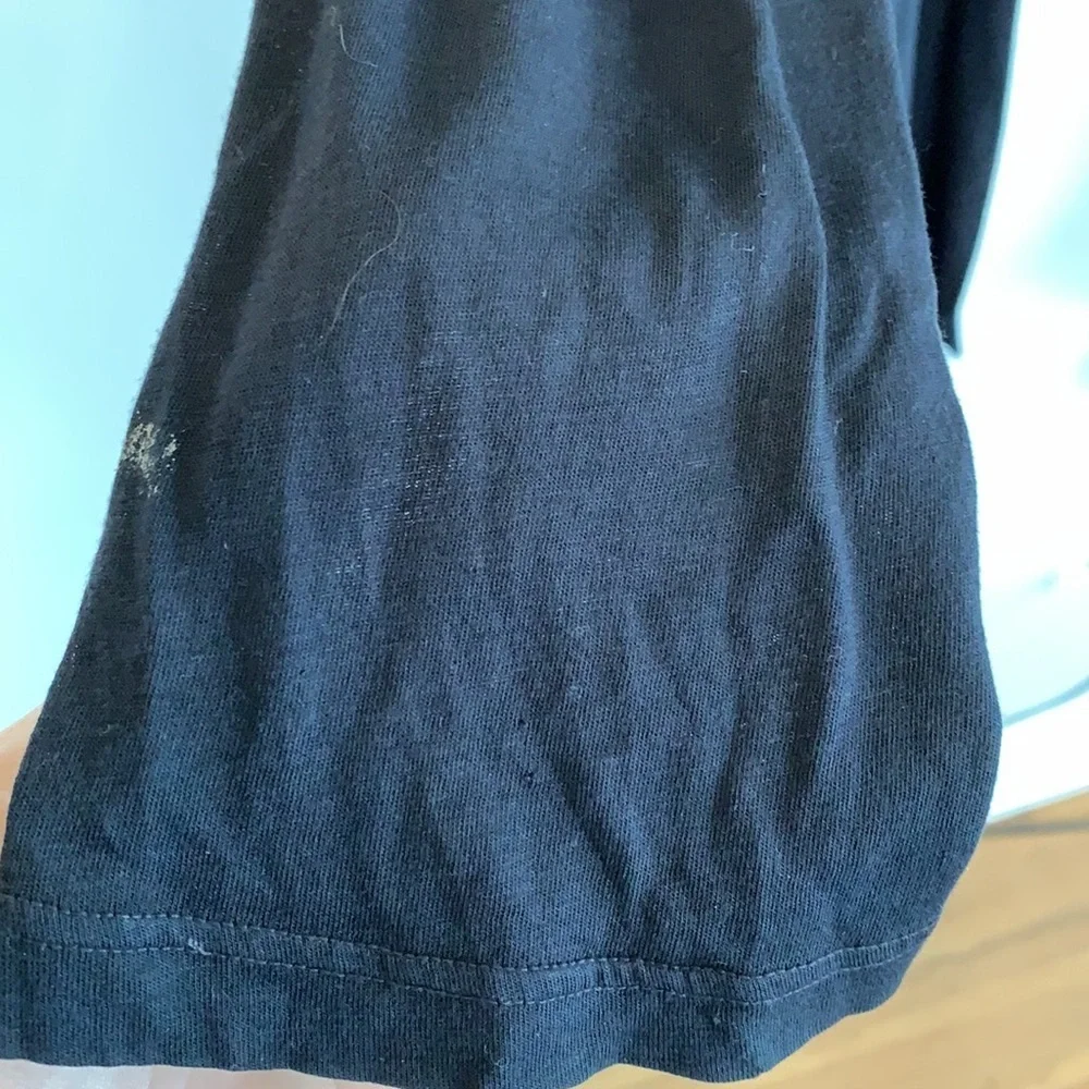 Splendid black draped jersey knit open cardigan - Picture 11 of 12